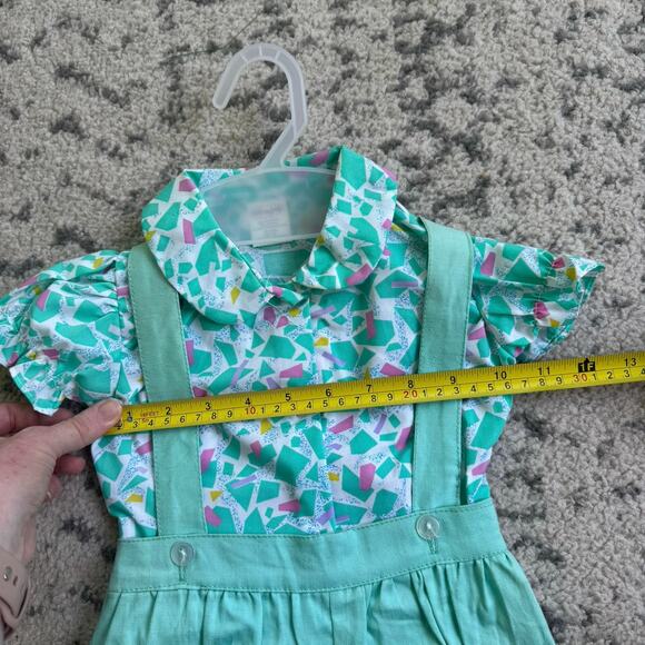 1990s Cuties By Judy Aqua 2 piece set 18M - Picture 7 of 7